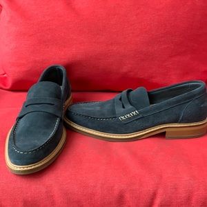 Scotch and Soda Men’s navy blue suede loafers
